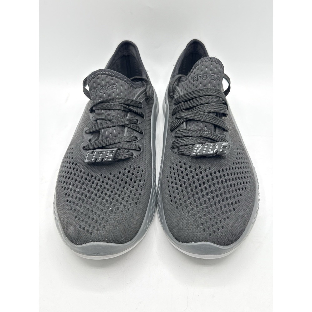 Crocs Women's Literide 360 Pacer‎ Athletic Shoes Black 206705 Lace Up Breathable